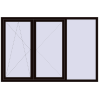 Pricing Tilt-and-Turn 2100x1400 mm REHAU OPTIMUM EURO-DESIGN 70 BLACK_BROWN external