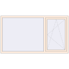 Pricing Tilt-and-Turn 2000x1100 mm REHAU OPTIMUM EURO-DESIGN 70 CREAME_WHITE_50L-2 two-sided