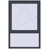 Pricing Tilt-and-Turn 1000x1500 mm REHAU ENERGY-SAVING SYNEGO MD ANTHRACITE_GREY_STRUKTURAL two-sided