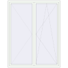 Pricing Tilt-and-Turn 1800x2300 mm REHAU ENERGY-SAVING SYNEGO MD RAL 9016 Traffic white two-sided