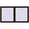 Ustalenie cen Okna skrzydłowe 2300x1300 mm KORSA OPTIMUM REHAU EURO 70 CHOCOLATE_BROWN dwustronny
