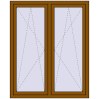 Ustalenie cen Okna skrzydłowe 1335x1565 mm REHAU ENERGY-SAVING SYNEGO MD GOLDEN OAK dwustronny