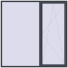 Pricing Tilt-and-Turn 2200x2200 mm REHAU OPTIMUM EURO-DESIGN 70 ANTHRACITE_GREY_STRUKTURAL external