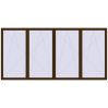 Pricing Tilt-and-Turn 4700x2300 mm REHAU ENERGY-SAVING SYNEGO MD DARK_OAK two-sided