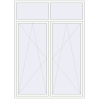 Pricing Tilt-and-Turn 1800x2500 mm REHAU ENERGY-SAVING SYNEGO MD RAL 9016 Traffic white two-sided