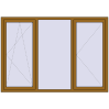 Pricing Tilt-and-Turn 2070x1450 mm REHAU BRILLANT DESIGN LIGHT_OAK external