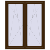 Ustalenie cen Okna skrzydłowe 1260x1550 mm REHAU ENERGY-SAVING SYNEGO MD DARK_OAK zewnętrzny