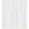 Pricing Tilt-and-Turn 1050x1200 mm REHAU OPTIMUM EURO-DESIGN 70 RAL 9016 Traffic white two-sided