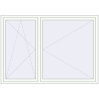 Pricing Tilt-and-Turn 2035x1435 mm REHAU ENERGY-SAVING SYNEGO MD RAL 9016 Traffic white two-sided