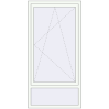 Pricing Tilt-and-Turn 900x1800 mm REHAU OPTIMUM EURO-DESIGN 70 RAL 9016 Traffic white two-sided