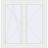 Pricing Tilt-and-Turn 1300x1350 mm REHAU ENERGY-SAVING SYNEGO MD RAL 9016 Traffic white two-sided
