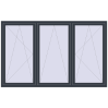 Pricing Tilt-and-Turn 2400x1500 mm REHAU ENERGY-SAVING SYNEGO MD ANTHRACITE_GREY_STRUKTURAL external