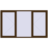 Pricing Tilt-and-Turn 2400x1400 mm REHAU OPTIMUM EURO-DESIGN 70 DARK_OAK two-sided