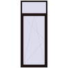 Pricing Tilt-and-Turn 1000x2500 mm REHAU OPTIMUM EURO-DESIGN 70 BLACK_BROWN two-sided