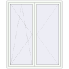 Pricing Tilt-and-Turn 1520x1860 mm REHAU OPTIMUM EURO-DESIGN 70 RAL 9016 Traffic white two-sided