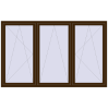 Pricing Tilt-and-Turn 2400x1500 mm REHAU ENERGY-SAVING SYNEGO MD DARK_OAK two-sided