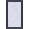 Pricing Tilt-and-Turn 900x1400 mm REHAU OPTIMUM EURO-DESIGN 70 ANTHRACITE_GREY_STRUKTURAL two-sided