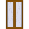 Pricing Tilt-and-Turn 1100x1800 mm REHAU OPTIMUM EURO-DESIGN 70 GOLDEN OAK external