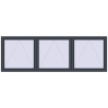 Pricing Tilt-and-Turn 3000x1000 mm REHAU OPTIMUM EURO-DESIGN 70 ANTHRACITE_GREY_STRUKTURAL two-sided