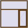 Pricing Tilt-and-Turn 1500x1500 mm REHAU OPTIMUM EURO-DESIGN 70 WALNUT external
