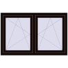Ustalenie cen Okna skrzydłowe 1440x860 mm REHAU ENERGY-SAVING SYNEGO MD BLACK_BROWN zewnętrzny
