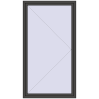 Pricing Tilt-and-Turn 1200x2200 mm REHAU ENERGY-SAVING SYNEGO MD BASALT_GREY two-sided