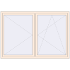 Pricing Tilt-and-Turn 2050x1400 mm REHAU OPTIMUM EURO-DESIGN 70 CREAME_WHITE_50L-2 two-sided