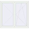 Pricing Tilt-and-Turn 1460x1370 mm REHAU OPTIMUM EURO-DESIGN 70 RAL 9016 Traffic white two-sided