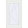 Pricing Tilt-and-Turn 600x1100 mm REHAU OPTIMUM EURO-DESIGN 70 RAL 9016 Traffic white two-sided