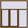 Pricing Tilt-and-Turn 1500x1500 mm REHAU OPTIMUM EURO-DESIGN 70 WALNUT external