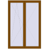 Pricing Tilt-and-Turn 1500x2200 mm REHAU OPTIMUM EURO-DESIGN 70 GOLDEN OAK two-sided
