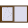 Ustalenie cen Okna skrzydłowe 1500x900 mm EPSILON OPTIMA WALNUT dwustronny