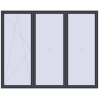 Pricing Tilt-and-Turn 3000x2400 mm REHAU OPTIMUM EURO-DESIGN 70 ANTHRACITE_GREY_STRUKTURAL two-sided