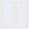 Pricing Tilt-and-Turn 1465x1465 mm REHAU OPTIMUM EURO-DESIGN 70 RAL 9016 Traffic white two-sided
