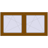 Pricing Tilt-and-Turn 1600x800 mm REHAU OPTIMUM EURO-DESIGN 70 GOLDEN OAK two-sided