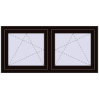Ustalenie cen Okna skrzydłowe 1365x650 mm REHAU ENERGY-SAVING SYNEGO MD BLACK_BROWN dwustronny
