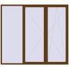 Ustalenie cen Okna skrzydłowe 2600x2300 mm REHAU BRILLANT DESIGN WALNUT zewnętrzny