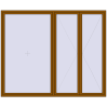 Pricing Tilt-and-Turn 2800x2300 mm REHAU ENERGY-SAVING SYNEGO MD GOLDEN OAK two-sided