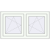 Ustalenie cen Okna skrzydłowe 990x560 mm EPSILON OPTIMA RAL 9016 Traffic white dwustronny
