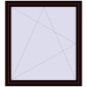 Pricing Tilt-and-Turn 1290x1430 mm REHAU ENERGY-SAVING SYNEGO MD CHOCOLATE_BROWN two-sided