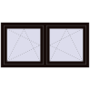 Ustalenie cen Okna skrzydłowe 1545x725 mm REHAU ENERGY-SAVING SYNEGO MD BLACK_BROWN dwustronny