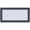 Pricing Tilt-and-Turn 1500x750 mm REHAU OPTIMUM EURO-DESIGN 70 ANTHRACITE_GREY_STRUKTURAL two-sided