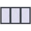 Pricing Tilt-and-Turn 2400x1350 mm REHAU OPTIMUM EURO-DESIGN 70 ANTHRACITE_GREY_STRUKTURAL external