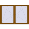 Pricing Tilt-and-Turn 2100x1430 mm REHAU OPTIMUM EURO-DESIGN 70 GOLDEN OAK external