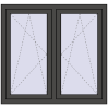 Ustalenie cen Okna skrzydłowe 1230x1115 mm REHAU ENERGY-SAVING SYNEGO MD BASALT_GREY zewnętrzny