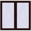 Ustalenie cen Okna skrzydłowe 1710x1600 mm REHAU ENERGY-SAVING SYNEGO MD CHOCOLATE_BROWN dwustronny