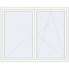 Pricing Tilt-and-Turn 1879x1500 mm REHAU ENERGY-SAVING SYNEGO MD RAL 9016 Traffic white two-sided