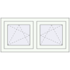 Pricing Tilt-and-Turn 1000x500 mm REHAU OPTIMUM EURO-DESIGN 70 RAL 9016 Traffic white two-sided
