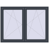 Ustalenie cen Okna skrzydłowe 1620x1160 mm REHAU ENERGY-SAVING SYNEGO MD ANTHRACITE_GREY_STRUKTURAL dwustronny