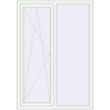 Pricing Tilt-and-Turn 1200x1700 mm REHAU ENERGY-SAVING SYNEGO MD RAL 9016 Traffic white two-sided